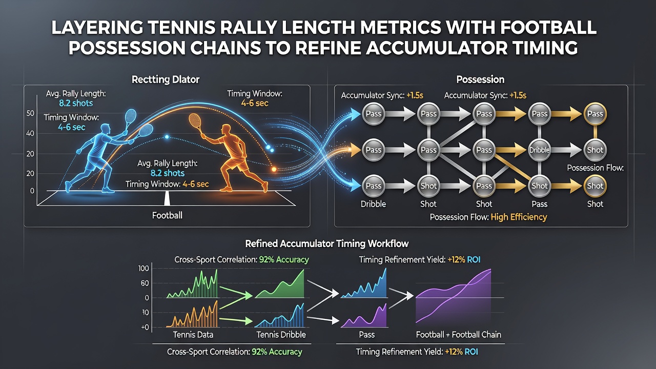 Split screen showing extended tennis rally statistics next to football possession chain visualizations