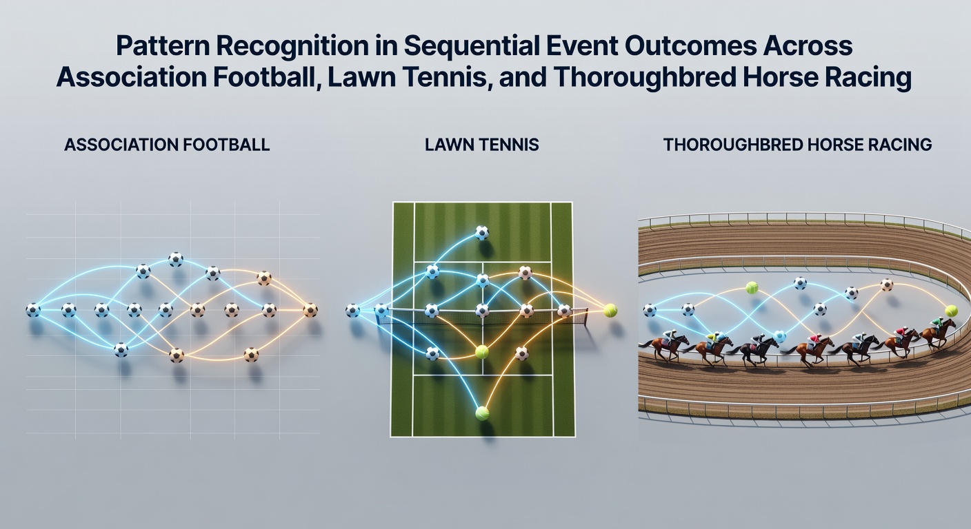 Data charts illustrating service hold sequences in tennis alongside performance streaks in horse racing for staking applications